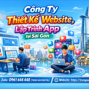 C&ocirc;ng ty Thiết Kế Website, Lập Tr&igrave;nh App Tại S&agrave;i G&ograve;n | 0961644448 Trần Gia Digital