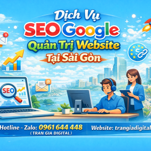 Dịch Vụ SEO Google, Quản Trị Chăm S&oacute;c Website Tại S&agrave;i G&ograve;n| Trần Gia Digital - 0378726309 