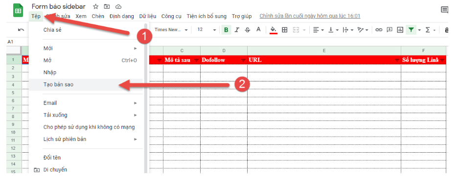 Hướng dẫn điền form khi mua Textlink báo