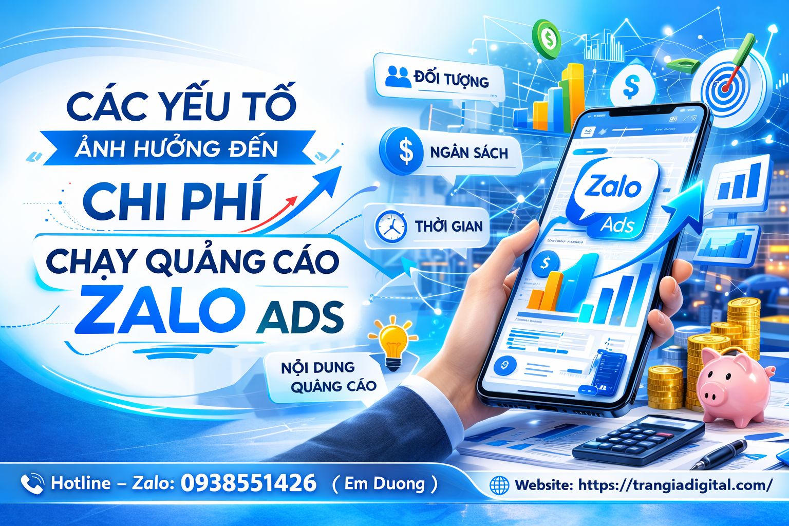 Các yếu tố ảnh hưởng đến chi phí chạy quảng cáo zalo ads