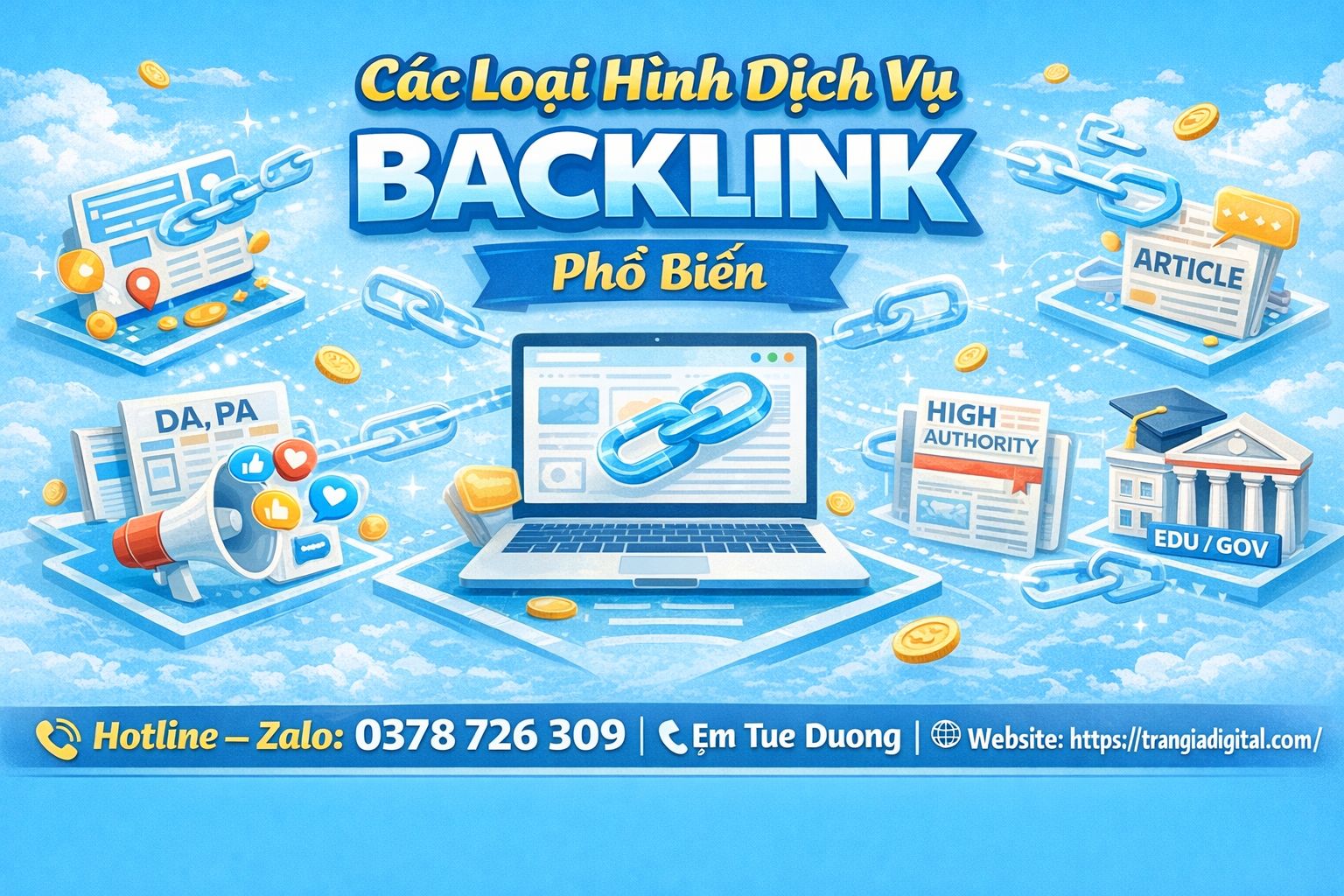 Các loại hình dịch vụ backlink phổ biến