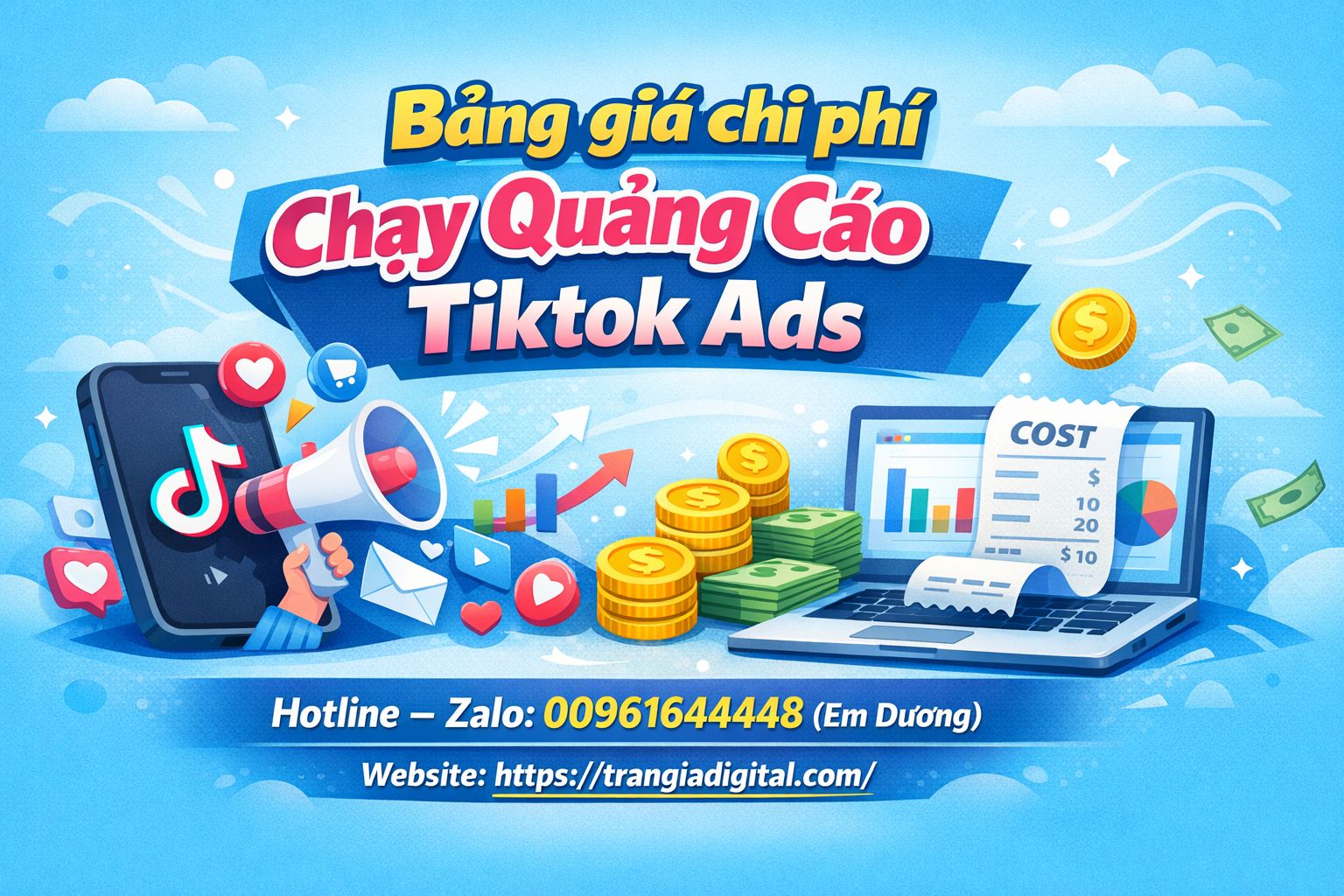 Báo giá chi phí dịch vụ Quảng cáo TikTok 