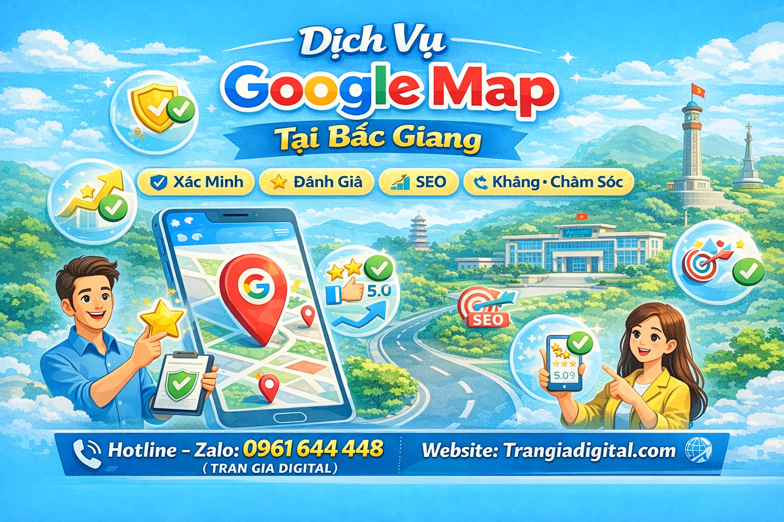 Dịch vụ Google Map tại Bắc Giang