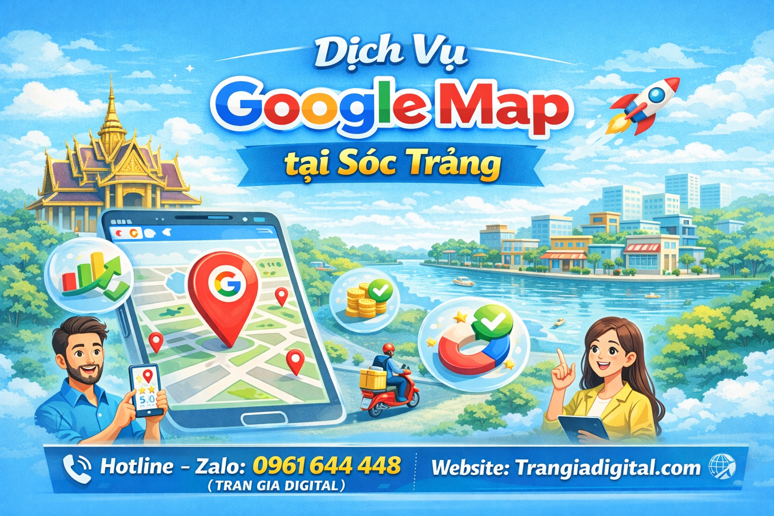 dịch vụ Google Map tại Sóc Trăng