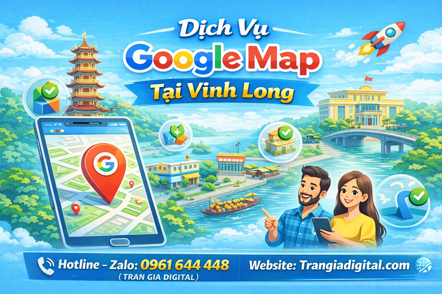 Dịch vụ Google Map tại Vĩnh Long