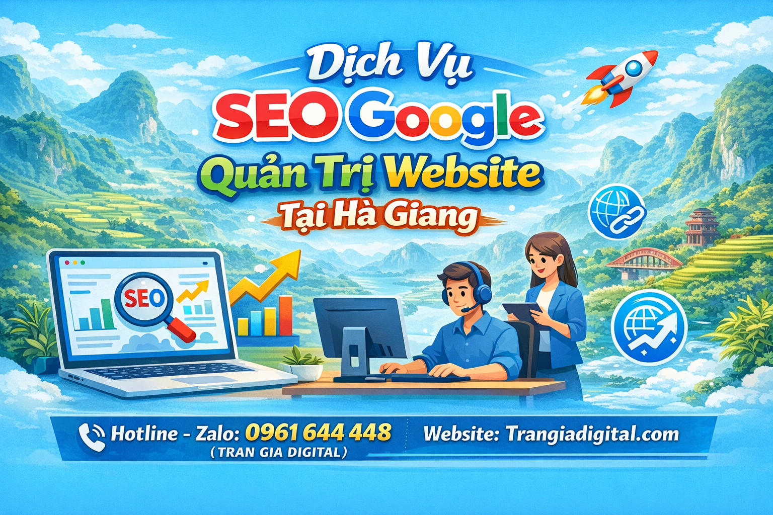 Dịch Vụ SEO Google, Quản Trị Chăm Sóc Website Tại Hà Giang