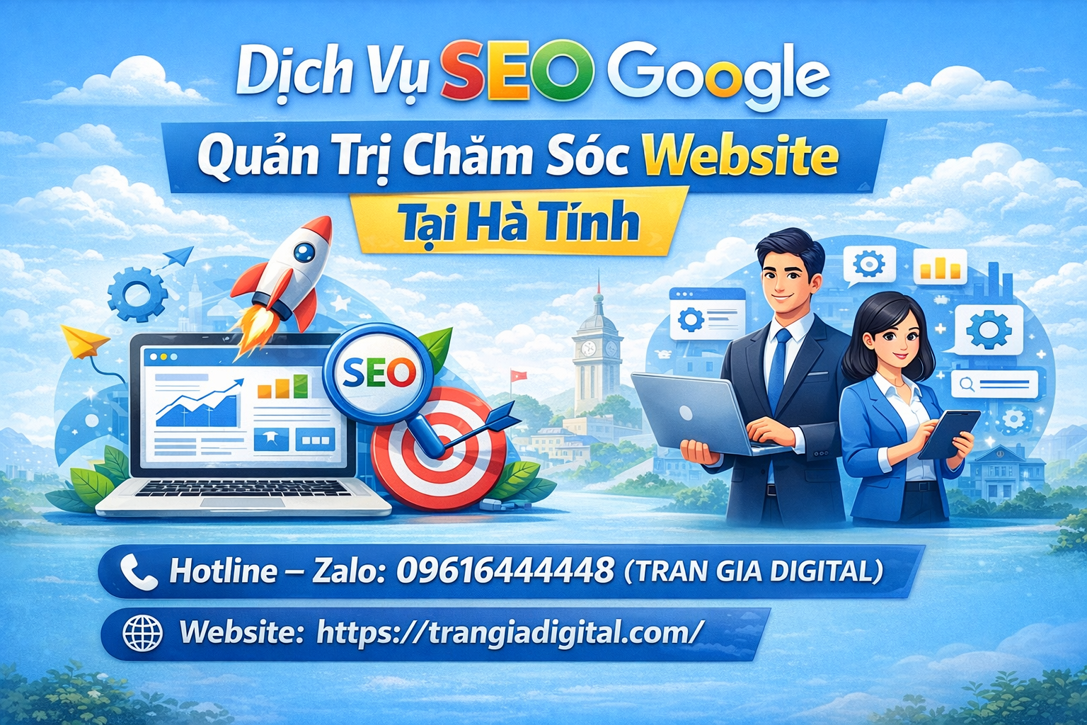 Dịch Vụ SEO Google, Quản Trị Chăm Sóc Website Tại Hà Tĩnh