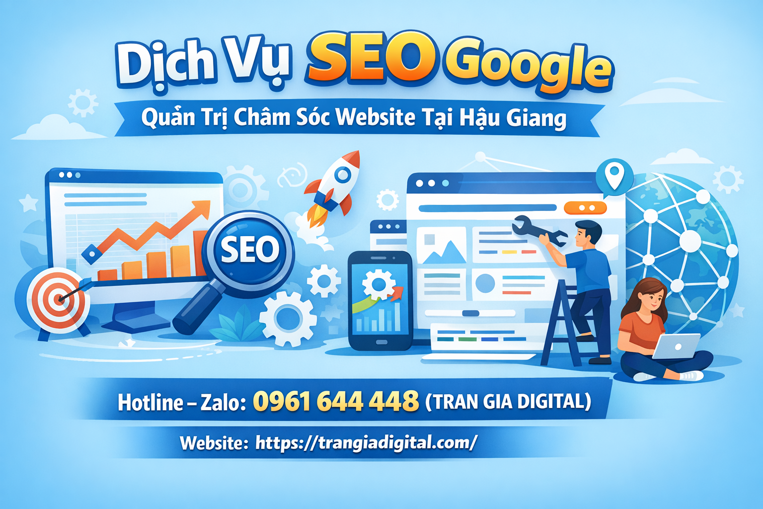 Dịch Vụ SEO Google, Quản Trị Chăm Sóc Website Tại Hậu Giang
