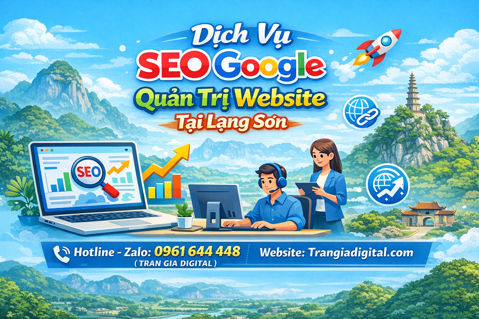 Dịch Vụ SEO Google, Quản Trị Chăm Sóc Website Tại Lạng Sơn