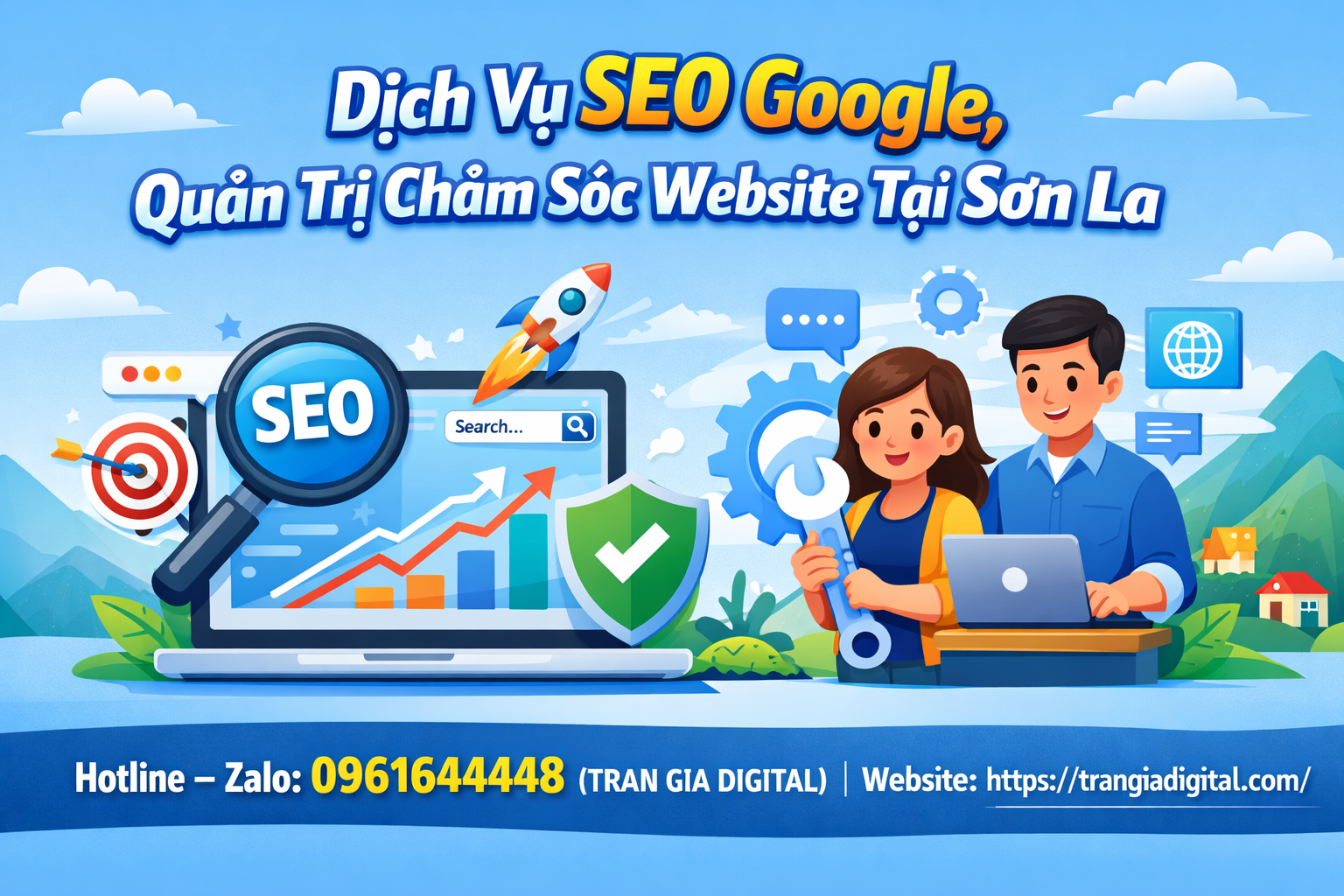 Dịch Vụ SEO Google, Quản Trị Chăm Sóc Website Tại Sơn La