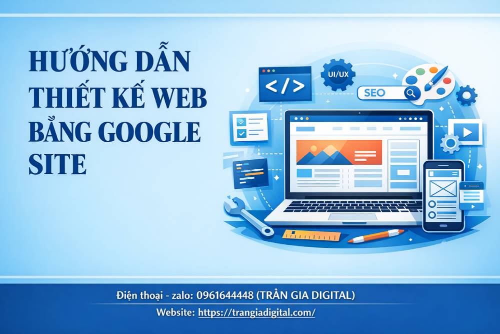 Hướng dẫn thiết kế web bằng Google Site cực đơn giản cho người mới
