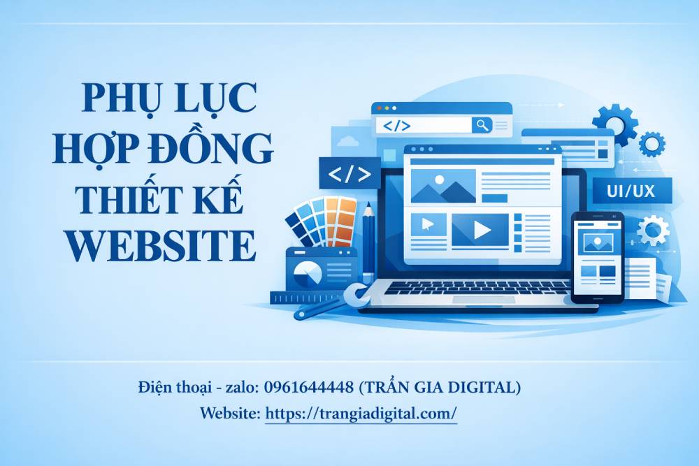 Phụ lục hợp đồng thiết kế website: Lưu ý quan trọng và mẫu mới 2026