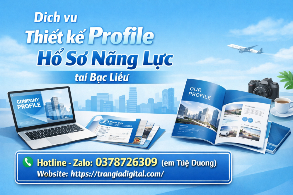 Thiết kế profile hồ sơ năng lực tại Bạc Liêu